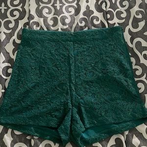 Forever 21 green high waisted shorts size XS